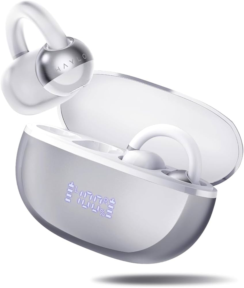 ワイヤレスイヤホン イヤーカフ型 グレー Amazon.co.jp: Haylou Airfree イヤーカフ型ワイヤレスイヤホン